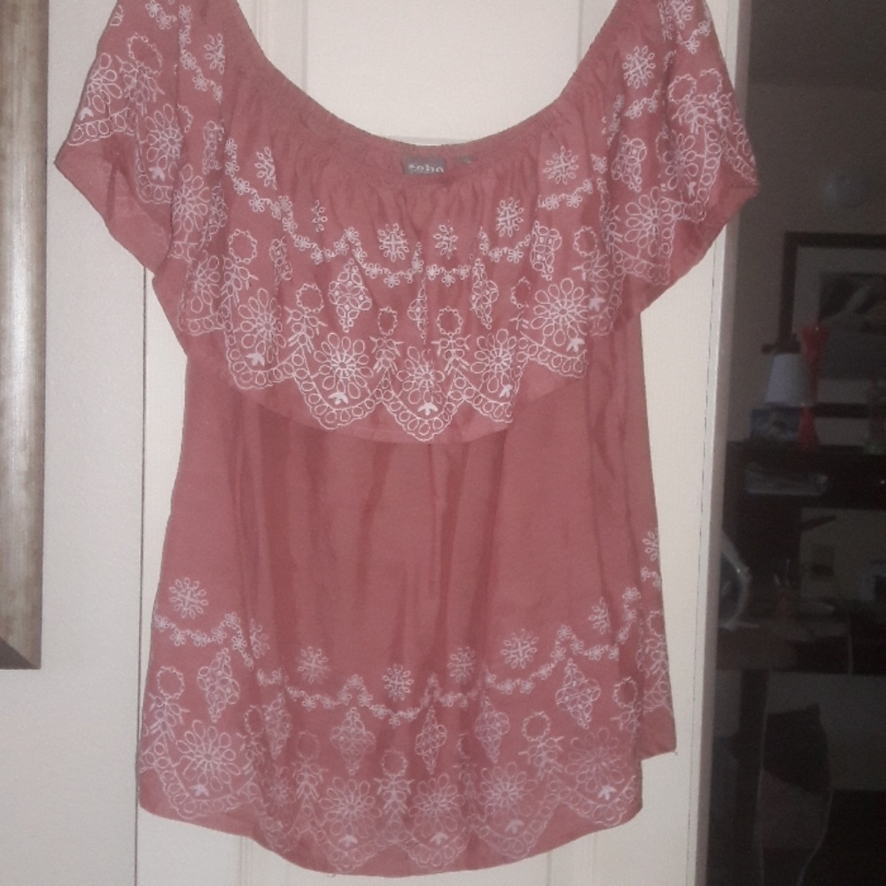 NY&C PINK/REDDDISH BLOUSE